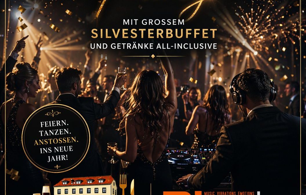 31.12. Silvesterparty mit DJ Andy und großem Silvesterbuffet ab 20.00 Uhr